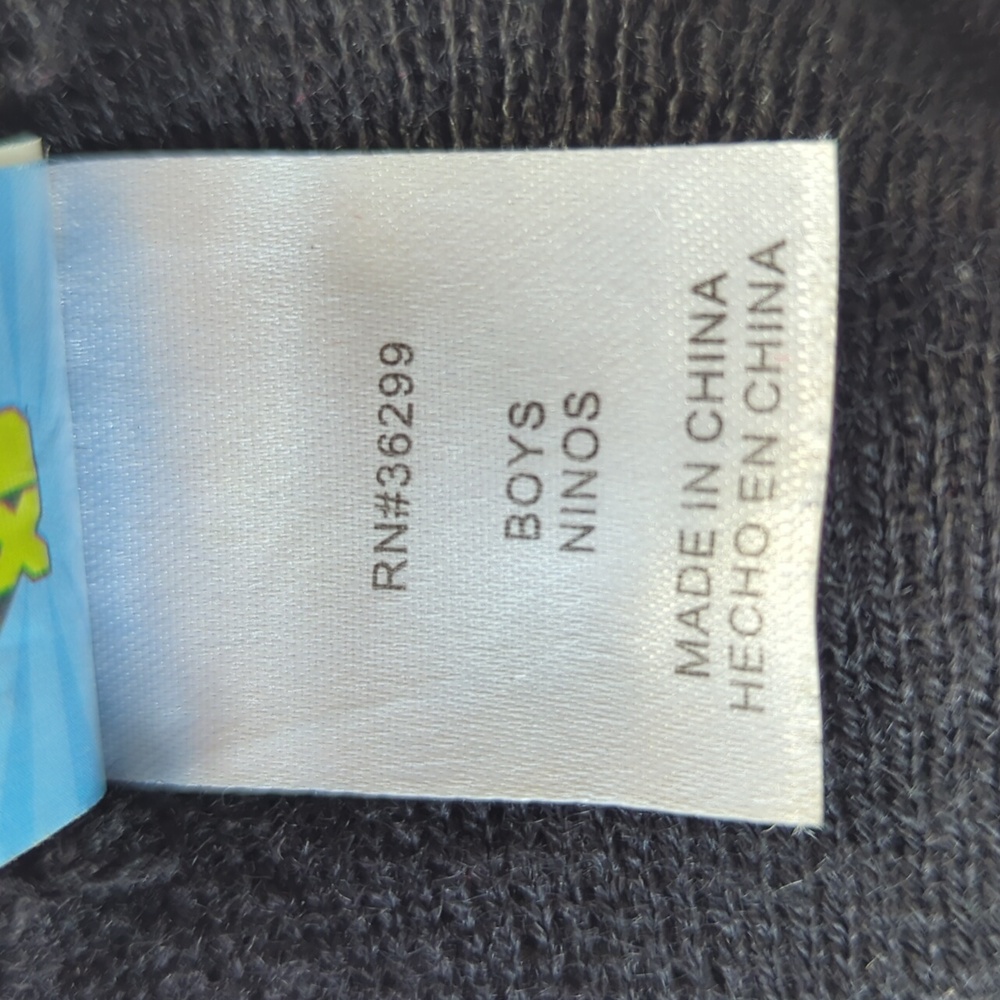 Disney Phineas and Ferb Colorblock Beanie Hat OS BOYS Black Gray Teal Platypus - Picture 4 of 7